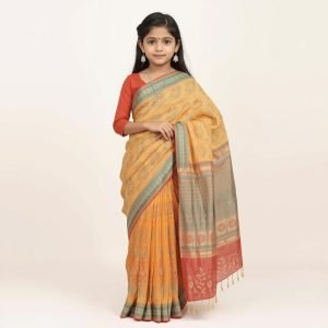 Baby Saree Kids Saree Ac Cotton Multicolor