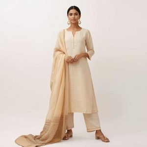 Simple Gorgeous Look Lilen Salwar And Kamiz For Women 