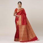 Tangail Half Silk Golden Saree for Women